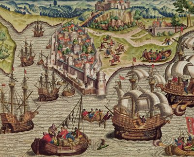 Combattimento navale, illustrazione da 